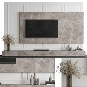 TV Wall Stone and Plaster - Set 55