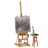 Artist set with easel