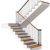 Modern Staircase in a classic style.Classic Modern  Art Deco interior Stair