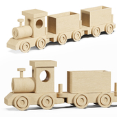 Train wood toys