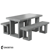 Комплект мебели из бетона Concretika Free
