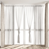Curtains with balcony windows 511C