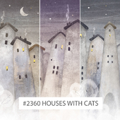 Creativille | Wallpapers | 2360 Houses with Cats