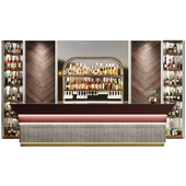 Restaurant with a bar counter and alcohol 44