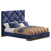Rogin Solid Wood and Upholstered Low Profile Platform Bed by Everly Quinn