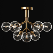 Nuura APIALES 9 CEILING by Sofie Refer Brass and Clear