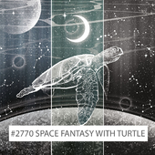 Creativille | Wallpapers | 2770 Space Fantasy with Turtle