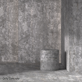 Dirty Concrete Material 8K (Seamless - Tileable) - DrCG No 117