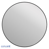 Зеркало Cersanit ECLIPSE smart 100x100 с подсветкой круглое в черной рамке A64149