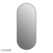 Зеркало Cersanit ECLIPSE smart 50x122 с подсветкой овальное в черной рамке A64151