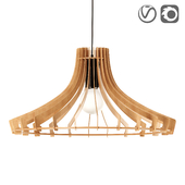 Scandinavian wooden pendant lamp, Bela