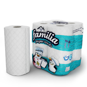 полотенце бумажное рулон в упаковке 2x2, towel paper PVC package