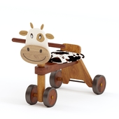 Toddler Ride on Balance Bike Cow Design