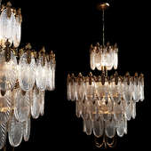 American retro glass chandelier