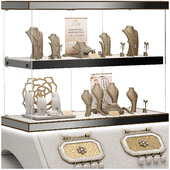 Jewelry showcase for a store 3. Jewelry stand. Display