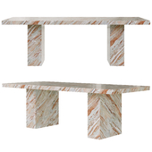 Gustav 92" Marble Dining Table by Crate&Barrel