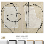 Large Mid-Century Abstract Wall Art C-605