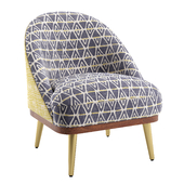Nicole Crowder Mixed Print Marie Upholstered Chair