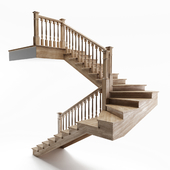 Staircase wooden winder