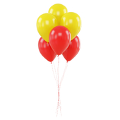 Festive colorful balloons