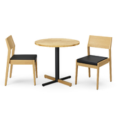 Table Cross and Woodbe Chairs Bejot