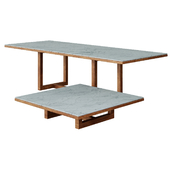 Span dining and coffee table by Salvatori