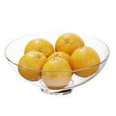 Glass footed fruit bowl set 17