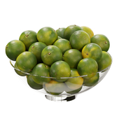 Glass footed fruit bowl set 20