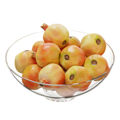 Glass footed fruit bowl set 22
