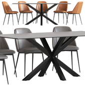 Cult Furniture Heaven 8 Seat Dining Table and Marco Chair