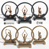 yoga woman statue 02