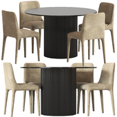 Globewest Penny Chair and Temple & Webster Anika Table