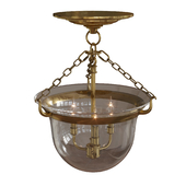 Chandelier Country Semi-Flush Bell Jar Lantern