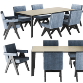 Longplane Table & Commitee Chairs by Cassina