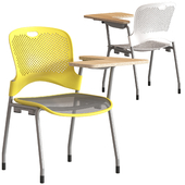 Herman Miller Caper Stacking Chair with table