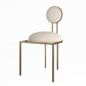 Orbit dining chair ivory boucle