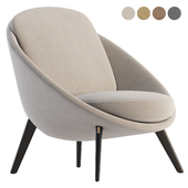 LIDO Fabric armchair By Minotti
