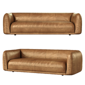 Valmar Tobacco Leather Sofa