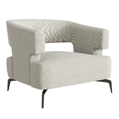 Holly Hunt Minerva Lounge Chair gray model