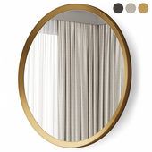 Thick Frame Metal Round Wall Mirror - West Elm