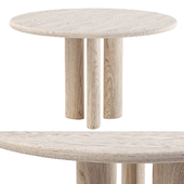 Ebbi wooden round table / Круглый деревянный обеденный стол