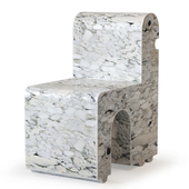 Kelly Wearstler Hume Marble Sculptural Chair