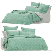 Adairs Bianca Barclay Olive Coverlet Set