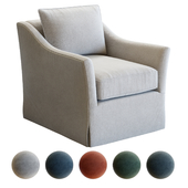 Crate&Barrel Keely Slipcovered Armchair