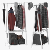 HOMCOM Minimalist Clothes Rack Hanger
