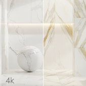 Cifre Ceramica Set 04 - Marble BUNDLE - 2 types: Calacatta Gold and Carrara white