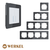 OM Acrylic frames for sockets and switches Werkel Acrylic (black)