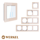 OM Acrylic frames for sockets and switches Werkel Acrylic (ivory)