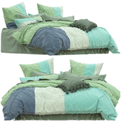 Adairs Idaho Green Quilted Quilt Cover