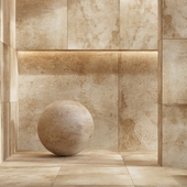 Stone tile set 12 - Tau Ceramica Barro Terracina Umber